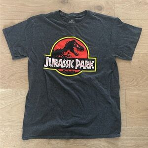Men’s Jurassic Park Graphic Tee - Dark Gray Size M